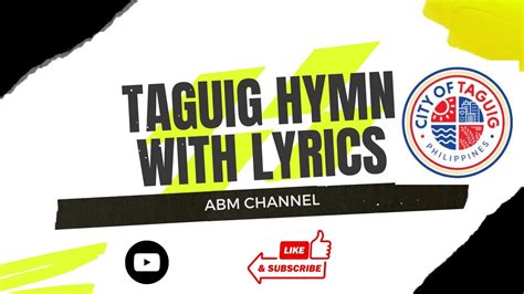 Taguig Hymn (Himno ng Taguig) .